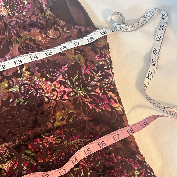 Sundance Velvet Vision Maxi Dress L Semi-sheer Velvet Burnout Boho Whimsigoth - Picture 12 of 16